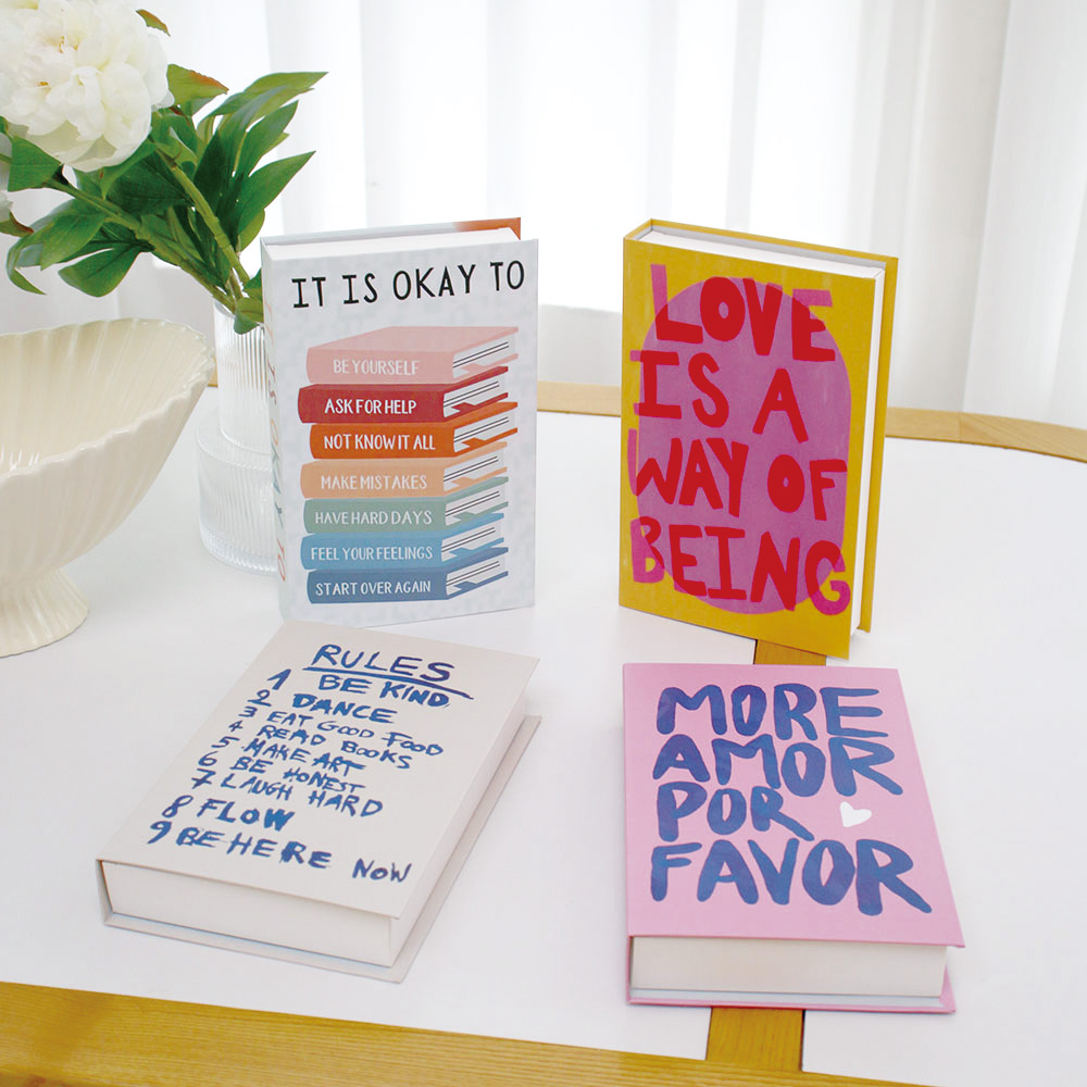 Home Decor Za - Cajas Decorativas con Libros Falsos de