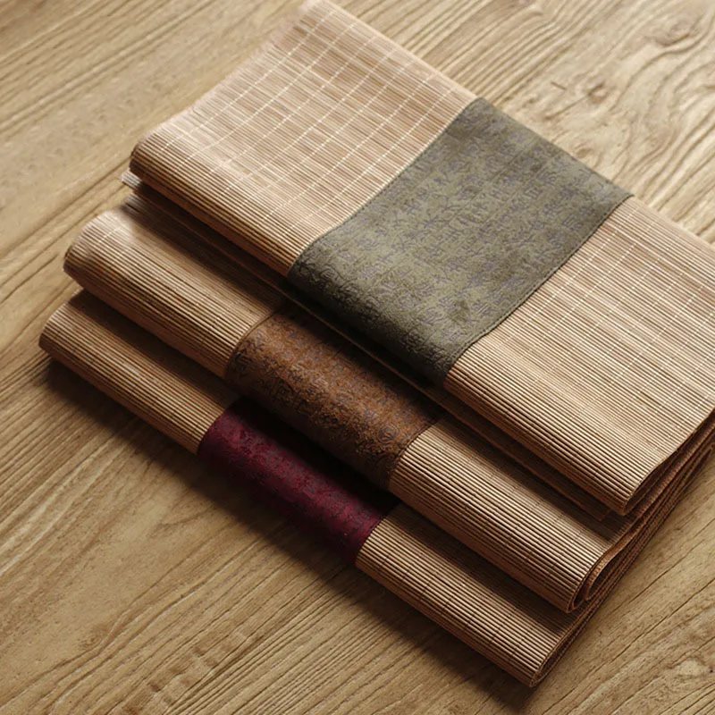 Linen Table Runner - Mantel de Té de Bambú y