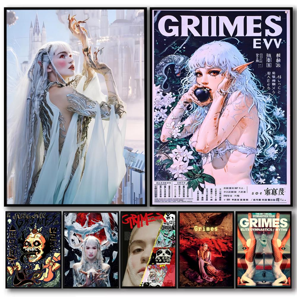 Home Decor Magazine - Póster de revista Pop Singer G_Grimes,