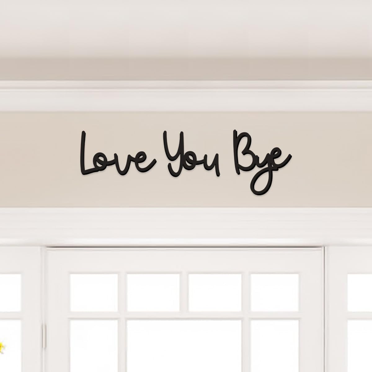 Home Decor Y2K - Love You Bye - Letrero de
