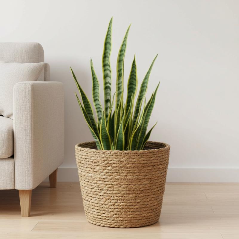 Maceta de Mimbre, Cesta de Flo - Rattan Plant Basket reseña y precio