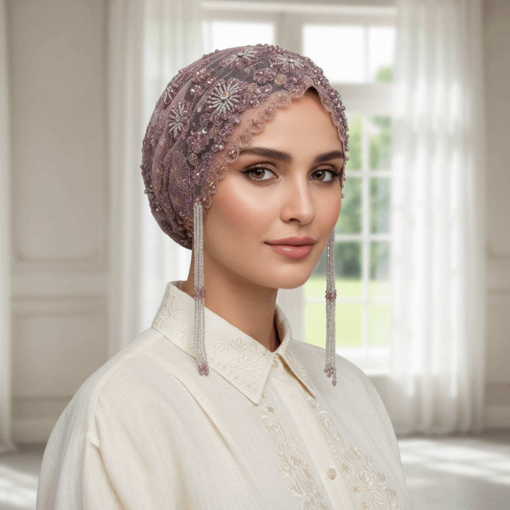 Gorro Turbante con Cuentas Bri - Home Decor Indonesia reseña y precio