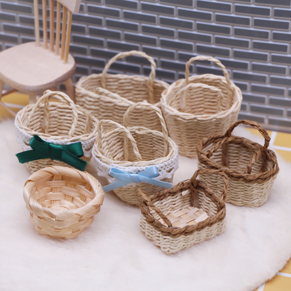 Cesta de mano de hierba Lafite - Rattan Plant Basket reseña y precio