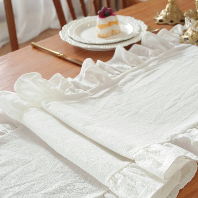 Tablerunner Rectangular con vo - Linen Table Runner reseña y precio