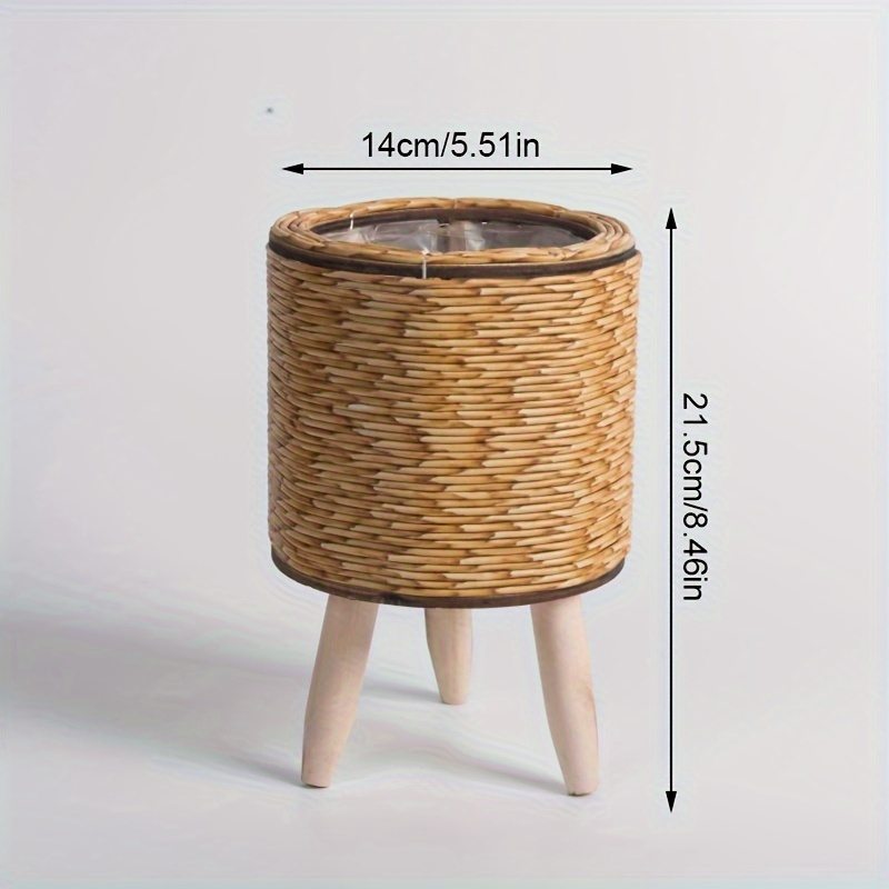 Encantadora maceta rústica de  - Rattan Plant Basket reseña y precio