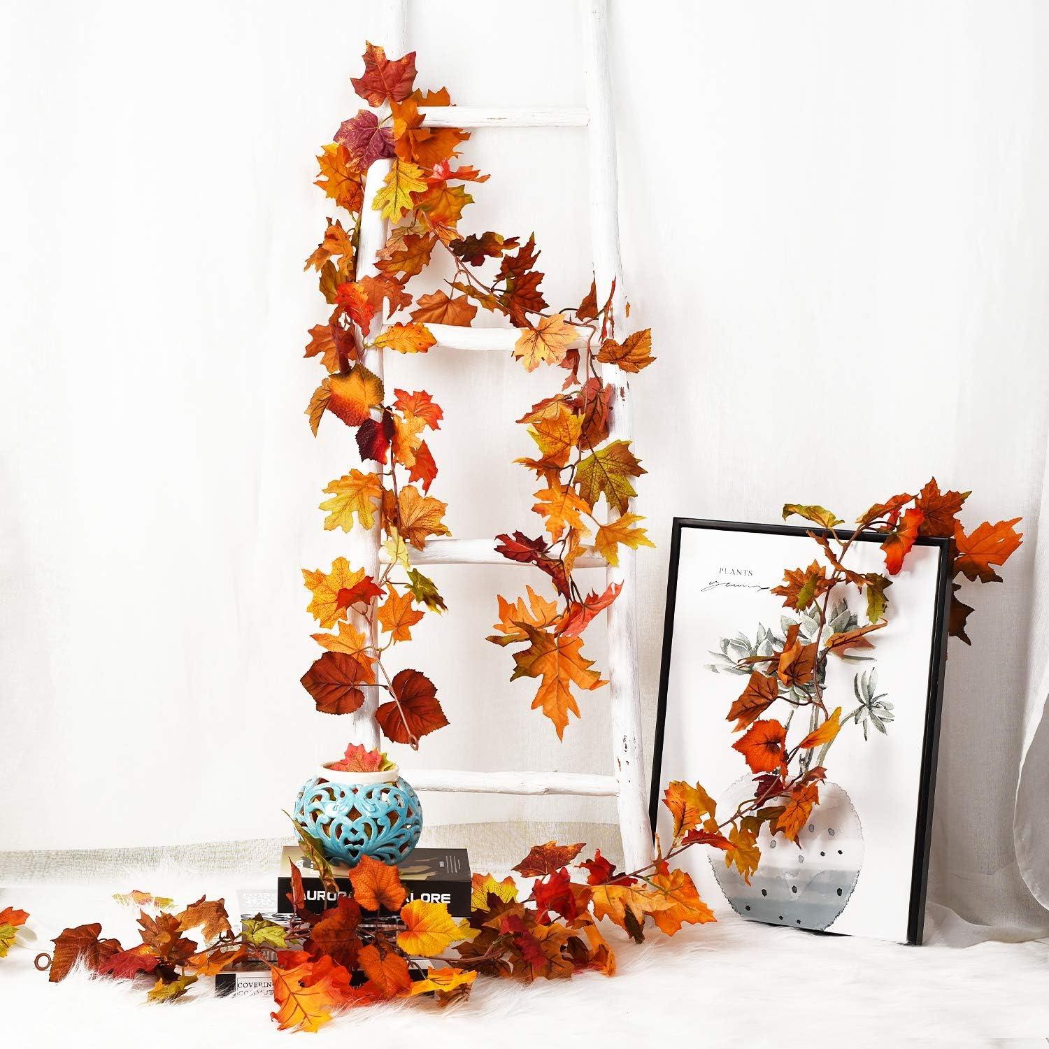 Guirnalda de Hojas de Arce Art - Rattan Plant Basket reseña y precio