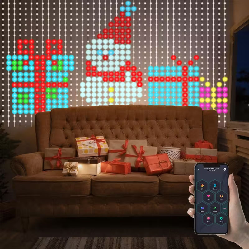Cortina de luces inteligente d - Home Decor Free App reseña y precio