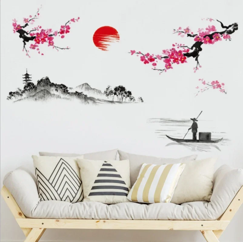 Estilo chino Sakura japonés Ro - Home Decor Indonesia reseña y precio