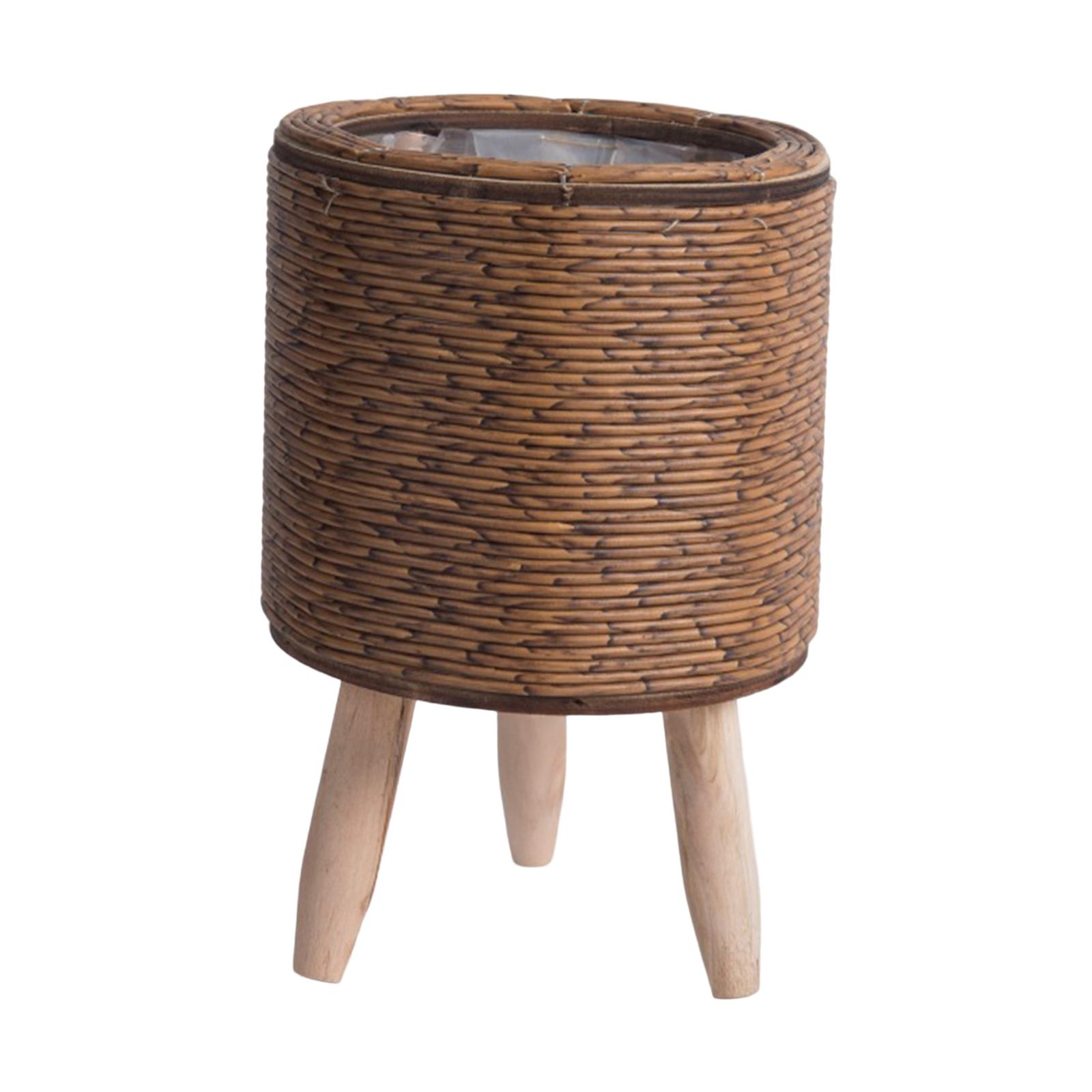 2 Cestas Tejidas con Patas par - Rattan Plant Basket reseña y precio
