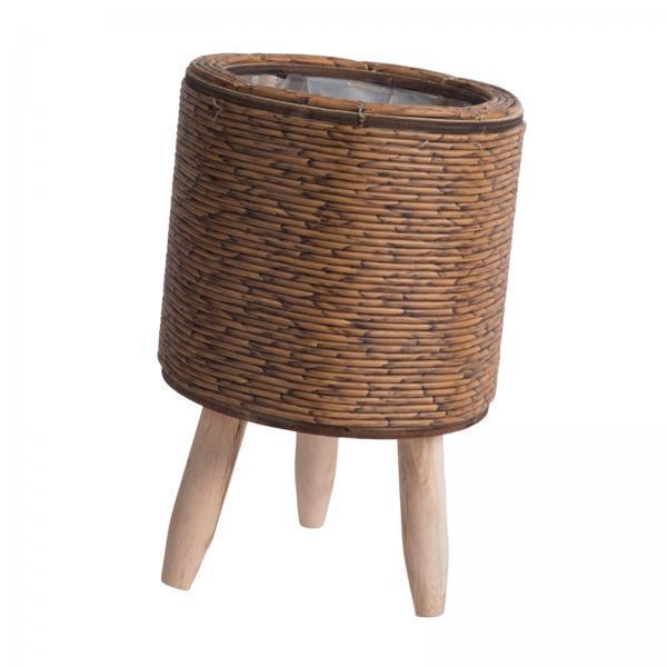 2 Cestas Tejidas con Patas par - Rattan Plant Basket reseña y precio