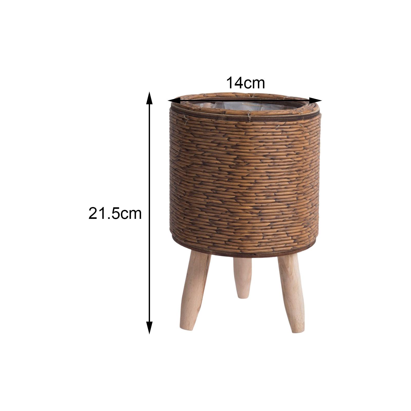 2 Cestas Tejidas con Patas par - Rattan Plant Basket reseña y precio