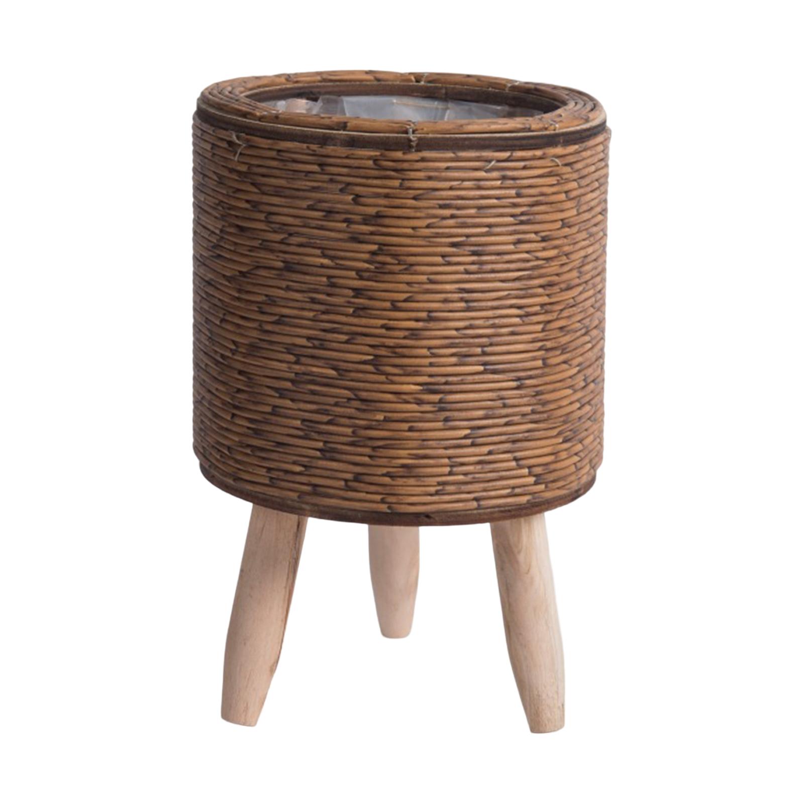 2 Cestas Tejidas con Patas par - Rattan Plant Basket reseña y precio
