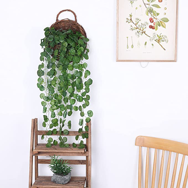 Plantas Artificiales Colgantes - Rattan Plant Basket reseña y precio