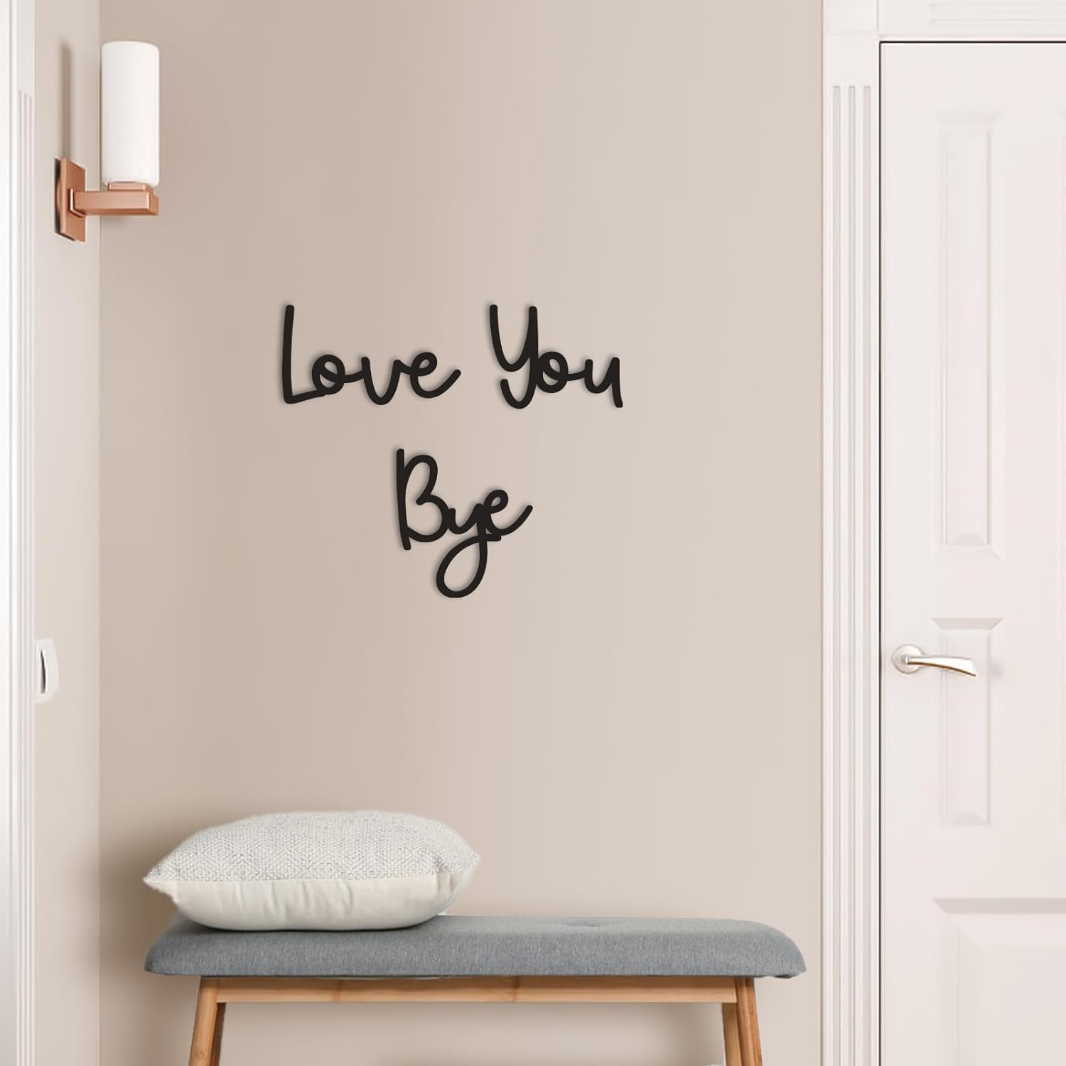 Love You Bye - Letrero de made - Home Decor Y2K reseña y precio