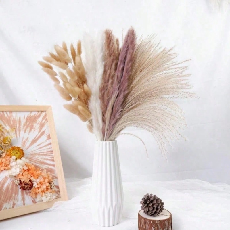 100 unidades de ramilletes de  - Pampas Grass Decor reseña y precio