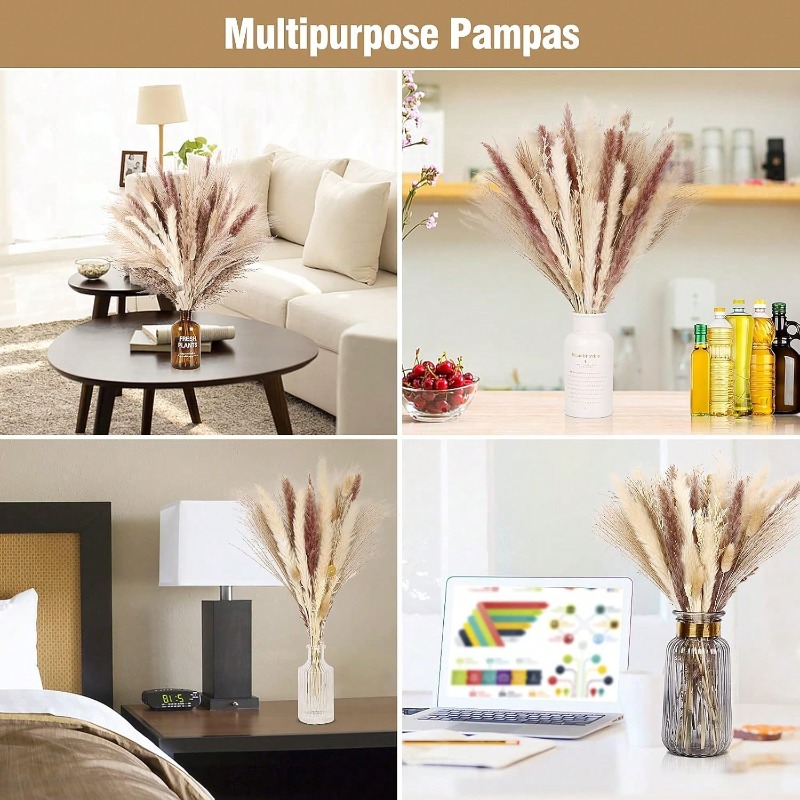 100 unidades de ramilletes de  - Pampas Grass Decor reseña y precio