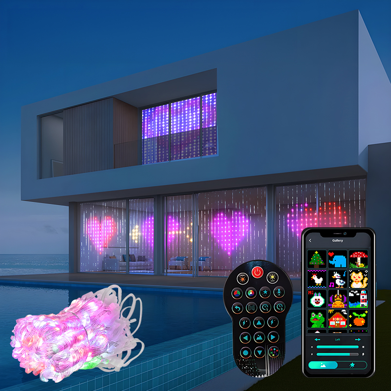 Cortina de luz inteligente RGB - Home Decor Free App reseña y precio