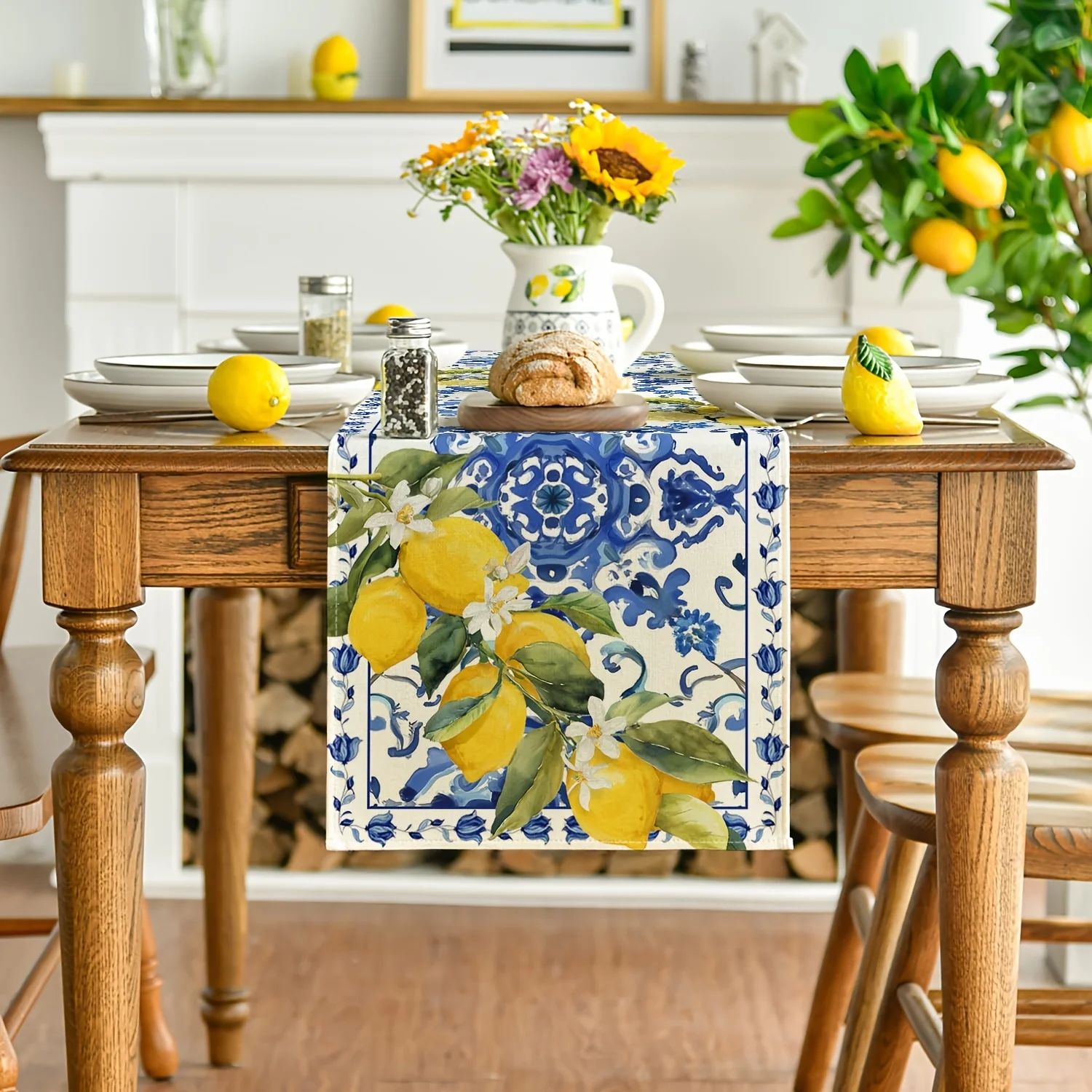 Camino de Mesa VIKAMA Estilo P - Linen Table Runner reseña y precio