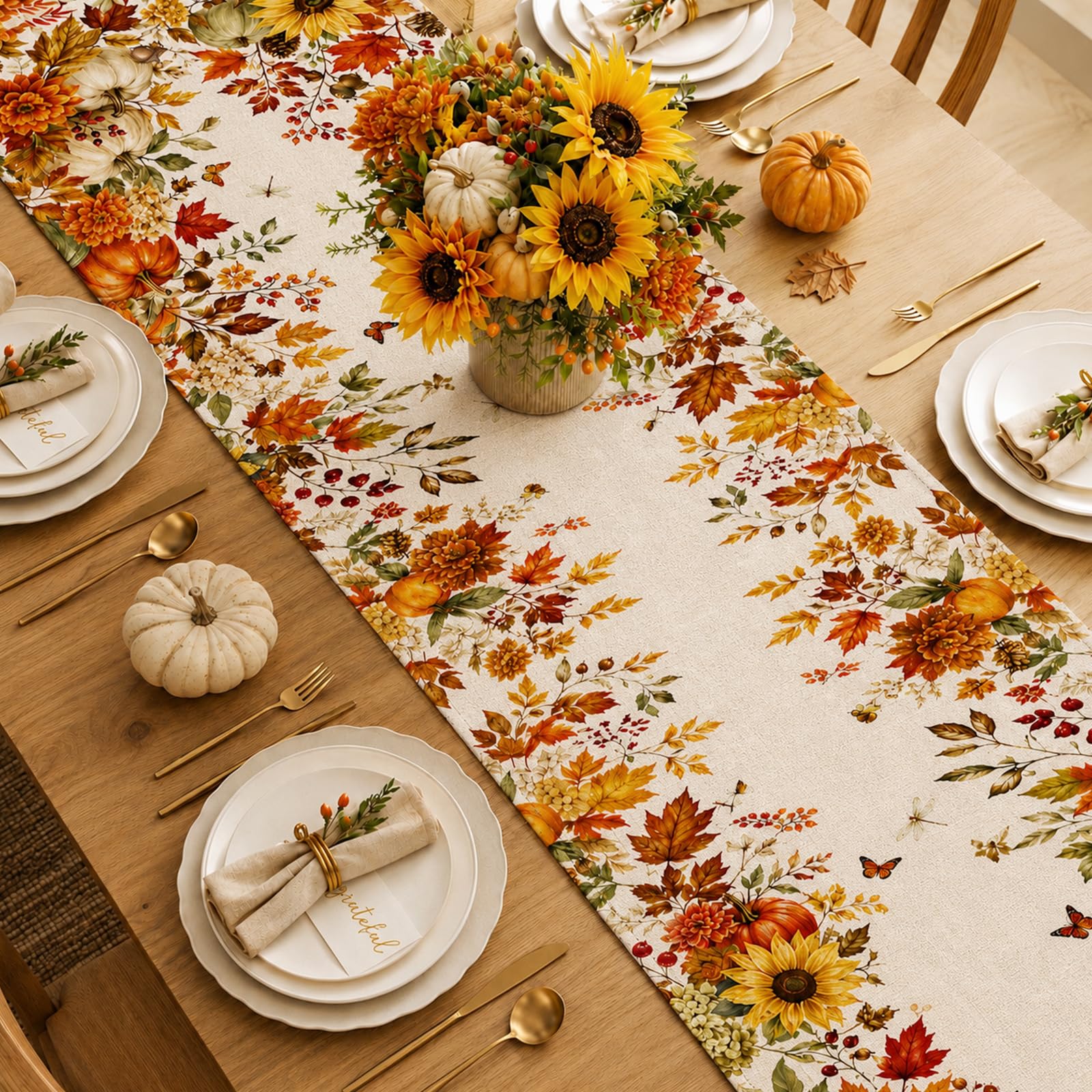 Camino de Mesa con Diseño de G - Linen Table Runner reseña y precio