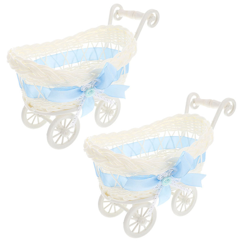 1 Uds. Cesta carrito de bebé c - Rattan Plant Basket reseña y precio